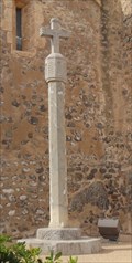 Image for Stone Cross Outside Museu De La Mar - Port De Soller, Mallorca, Spain