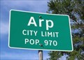 Image for Arp, TX - Population 970