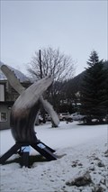 Image for Whale statue at the Juneau Arts and Culture Center in Juneau, Alaska