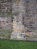 Image for Cut Bench mark &  1GL Bolt on Staindrop Church, County Durham.