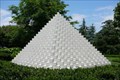 Image for "Four-Sided Pyramid" by Sol LeWitt - National Gallery of Art Sculpture Garden, Washington, D.C.