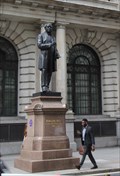 Image for "It's Queen Vic, talking Statue, on the line" -- King Edward Street, City of London, UK