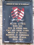 Image for Alun Lewis - Memorial Plaque - Cowbridge, Vale of Glamorgan, Wales