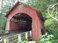 Image for Queenpost Truss - North Fork Yachats River Covered Bridge - Oregon