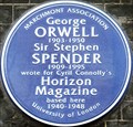 Image for George Orwell and Sir Stephen Spender - Lansdowne Terrace, London, UK