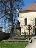 Image for kríž u kostela / cross at  church, Kunžak, Czech Republic