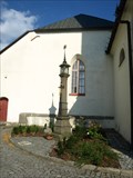 Image for boží muka u kostela, Merín, Czech republic