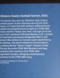 Image for Hillsboro Hawks Football Helmet - St. Louis, MO