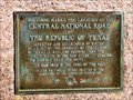 Image for Central National Road of the Republic of Texas -- Greenville, TX
