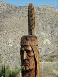 Image for Big Hand-Carved Indian Head - Desert Hot Springs CA