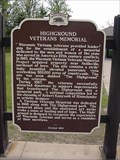 Image for Highground Veterans Memorial Historical Marker
