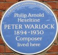 Image for Peter Warlock - Tite Street, London, UK