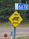 Image for Bear Crossing Sign – Little Marais, MN