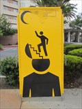 Image for Man Climbing Stairway Out of Head - Emeryville, CA