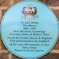 Image for FIRST - Professional Cricketer to be Knighted - Jack Hobbs, Parker's Piece, Cambridge, UK