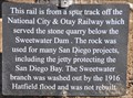 Image for National City & Otay Railway Rail Section