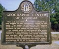 Image for Geographic Center of Georgia GHM 143-11