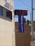 Image for Banc First Time and Temperature sign - Blackwell, OK
