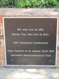 Image for LEGACY Centennial Time Capsule -- Garland TX