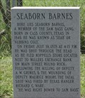 Image for Seaborn Barnes -- Round Rock Cemetery, Round Rock TX