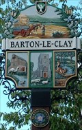 Image for Village Sign, Barton le Clay, Beds, UK