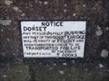 Image for County Bridge Marker - The Leet, The Street, Charmouth, Dorset, UK