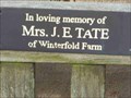 Image for Mrs J E Tate, Chaddesley Corbett, Worcestershire, England