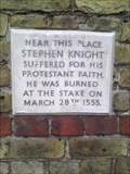 Image for Stephen Knight, Martyr, 1555 - Maldon Ironworks Company Limited building, Fullbridge, Maldon. CM9 4LE