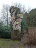Image for Wolseley Centre Otter Carved Tree - Wolseley Bridge, Nr Rugeley, Staffordshire, UK.
