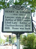 Image for Henry A. London, Marker H-88
