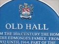 Image for Old Hall - Blue Plaque - Cowbridge, Vale of Glamorgan, Wales.