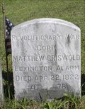 Image for Matthew Griswold - Central Cemetery - East Granby, CT.