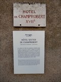 Image for Hotel Sestier de Champrobert - Montreuil Bellay, France