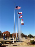 Image for LEGACY — Texas Travel Information Center Flag Display - Denison, Texas, USA