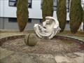 Image for Sundial with fountains (hodiny s vodotryskem) at Rimov, Czech republic