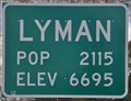 Image for Lyman, Wyoming ~ Population 2115