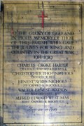 Image for Broughton Church Memorial and Roll of Honour,Bucks