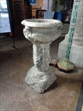Image for Medieval Baptismal Font - St Mary the Virgin Church, Ross on Wye, Herefordshire, UK