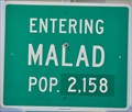 Image for Malad, Idaho ~ Population 2158