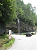 Image for ONLY waterfall in the North Carolina that one can drive a vehicle under