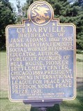 Image for Cedarville - Birthplace of Jane Addams