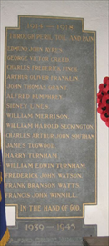 Image for Helmdon - Roll of Honour - Northants