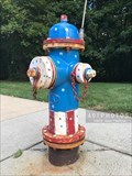Image for Patriotic Parade of Painted Hydrants, No. 1 - Cumberland, Rhode Island