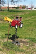 Image for Red Tractor Mailbox - Mendon, MO