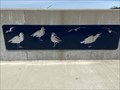 Image for Unknown Silhouette Art Panel - Shore Birds - Grand Haven, Michigan USA