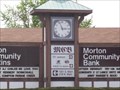 Image for Morton Community Bank Clock  -  Morton, Illinois