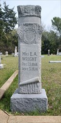 Image for Mrs. E. A. Wright - Wieland Cemetery, Wieland, TX