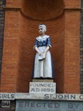 Image for Boy and Girl Statues - St John's Old School, Scandrett Street, London, UK