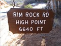 Image for Rim Rock Road High Point - 6640'