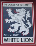 Image for The White Lion - Pub Sign - Felinfoel, Llanelli, Wales.